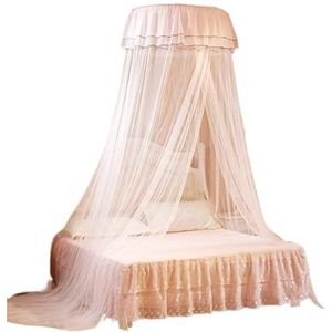 Bedhemel, Bedklamboe, Ademend Ronde Luifel Kant Prinsesstijl Klamboe, Opvouwbaar Decoratief Bedgordijngaas, Weg van