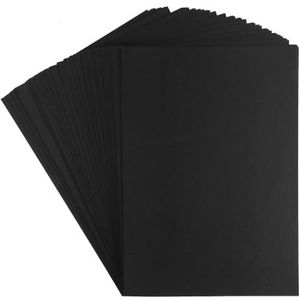 Ideen mit Herz Premium gekleurd karton | fotokarton | DIN A4 (zwart | 300 g/m² | 50 stuks)