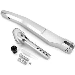 CNC Aluminium Motorfiets Kickstand Voet Zijstandaard Uitbreiding Ondersteuning Compatibel Met RS660 2021-2023(Silver)