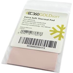EC360® Gold Soft 14,5 W/mK Thermal Pad (50 x 50 x 0,5 mm, Soft)