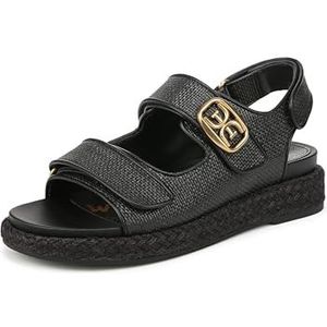 Sam Edelman Arlo Sportsandalen voor dames, zwart vlechtwerk, 37 EU, zwart vlechtwerk, 37 EU