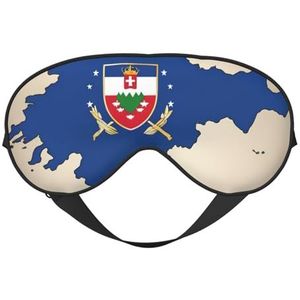 Slovenië Vlag map02 Print Lichtgewicht Slaapmasker Ademend Lichtblokkerende Reizen Yoga Outdoor Avonturen