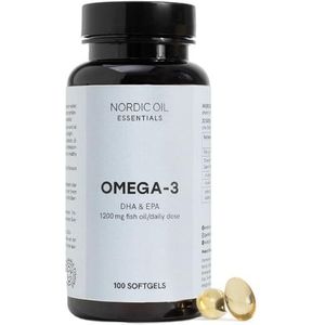Nordic Oil - Omega 3 - 100 Capsules - 1220 mg - DHA & EPA Vetzuren