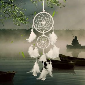 Lerkely Dreamcatcher met veren, handgemaakte dromenvanger voor meisjes, kinderen, kleuterschool, slaapkamer, wanddecoratie, zegencadeau, cadeau