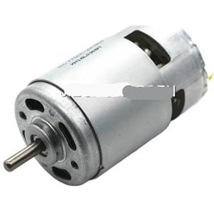 Krachtige motor 775 DC met kogellagers, elektrogereedschapsmotor voor haardroger met hoge snelheid en hoog koppel DC12V24V