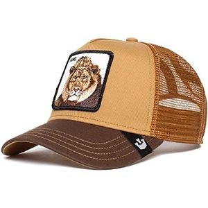 Goorin Bros. The Farm Unisex originele verstelbare snapback truckerspet, Whiskey King Lion, eenheidsmaat, one size