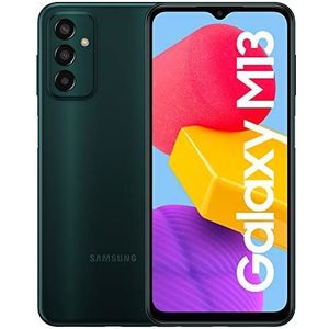 Samsung Galaxy M13, Android mobiele telefoon zonder simkaart, smartphone, 4 GB RAM, 64 GB geheugen, donkergroen - Franse versie