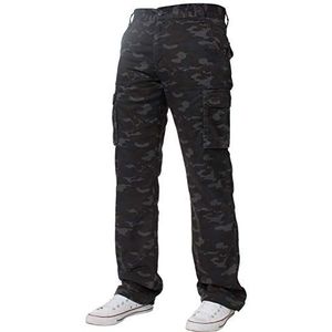 Mens Combat Cargo broek Camouflage Camo Zomer Broek Alle taille door Enzo Jeans, Vintage, 32W / 34L