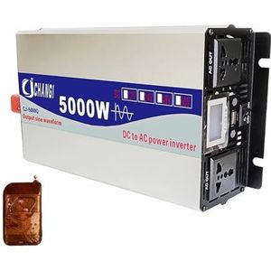Spanningsomvormer 12V 110V 220V 5000W Vermogen 12V 24V 48V 60V 72V Converter Zonne-autoomvormers Afstandsbediening Zuivere Sinusomvormer Omvormer(48V,240V(50Hz),Universal)
