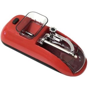 Elektrische Sigarettenrolmachine - Rood - Draagbare Tabaksaccessoires - Geschikt voor 8 mm/6,5 mm Pijpen