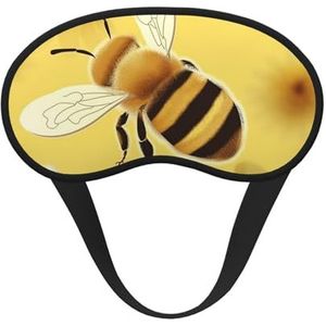 Honey Bee2 slaapmasker, zacht, comfortabel oogmasker met verstelbare riem, verduisterend, oogslaapschaduwhoes voor vrouwen, meisjes, mannen, reizen, yoga, dutje in ploegendienst