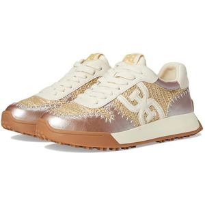 Sam Edelman Women's Langley Sneaker, Natural/Gold Raffia, 9.5