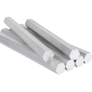 Massieve zeshoekige aluminium staaf, 6061 Aluminiumlegering Zeskantige Staaf Massieve Metalen Staaf for De Productie Van Meerdere Maten(500X35MM)