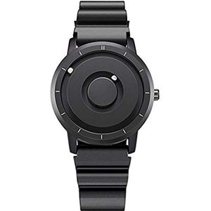 ZHIRCEKE Heren mode eenvoudige bal magnetische horloge student sport waterdicht quartz horloge siliconen band zakelijke mode zwarte armband, zwart, armband