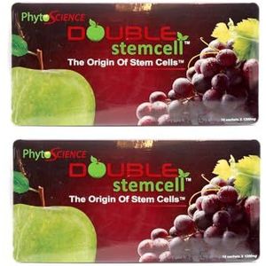 2 Packs Phytoscience dubbele stamcel, anti-veroudering, fyto-rimpels, collageen (14 zakjes/pak)