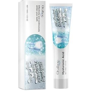 Tandpasta Met Hyaluronzuur For Het Bleken Van Tanden | Versterkt Het Glazuur, Reinigt Diep En Voorkomt Vlekken For Een Natuurlijke Witte Kleur En Een Frisse Adem(3PCS)