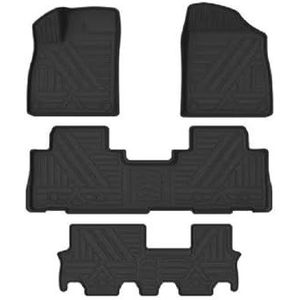 Automatten Tapijt Voor GAC GS8 2022-2024 LHD Vloermat All Weather Waterdicht Antislip Tapijten Vloermatten Auto Set Accessoires All-Weather vloermattenset(ZWART 2)