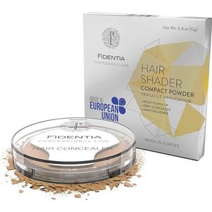 Fidentia Hair Shader 12g | Haar Concealer Poeder voor het verdikken van haar, het verbergen van haarwortels en terugwijkende haarlijnen - Lichtblond