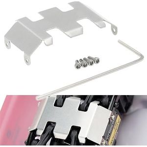 Rvs Chassis Bescherming Skid Plate RC Onderdelen Voor Axiale SCX24 AXI00001 AXI00002 AXI90081 1/24 Rc Crawler Auto