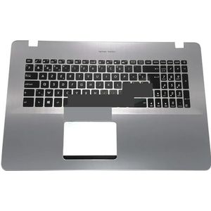 X705MA Upper TopCase-toetsenbord voor Asus X705MAR X705UBR X705UDR X705UFR voor Belgisch voor AZERTY voor Duits voor Tsjechisch voor Slowakije (CS) voor FARSI OEKRAÏENS(BE Silver backlit)