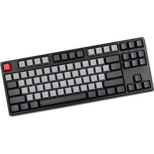 KEEZSHOP Keycaps, 61 Keycaps Backlight Driekleurig Mechanisch Toetsenbord PBT Keycap Voor GH60 / RK61 / ALT62 / Annie/Toetsenbord Pokertoetsen