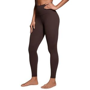 CRZ YOGA Womens Butterleuse Hoge Taille Workout Leggings Lef 28'' Hoge Taille Volledige Lengte Zachte Atletische Yoga Broek Hot Fudge Bruin S
