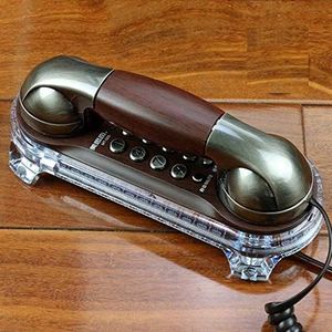 Telefoon Thuis Telefoon Vaste Wandtelefoons Retro Wandtelefoons Creatief Europees Antiek Ouderwets Thuis Wandmontage Kabel Vaste vaste lijn (D)