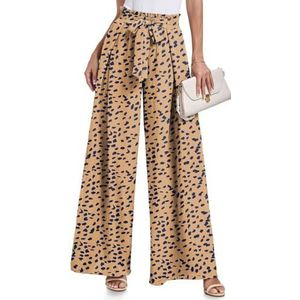 yk8fass Losse Casual Broek lw-8085, Kaki, 4