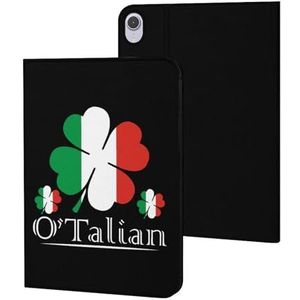 O'Talian Ierse 4 blad klaver Italiaanse vlag hoesje compatibel voor ipad Mini6 (8.3 inch) slanke hoes beschermende tablet hoesjes stand cover