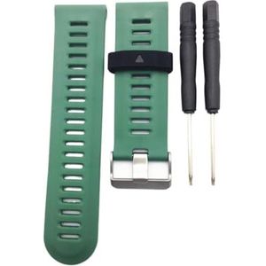 INEOUT Beste kwaliteit Silicone vervangende horlogebandriem Compatibel met Garmin Fenix3 HR Sport outdoor waterdichte horloge accessoires instelbaar (Size : Green)