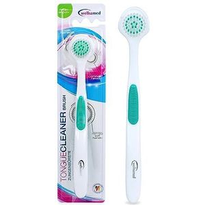 Wellsamed 1 tongborstel, voor effectieve bestrijding van tongaanslag en halitose