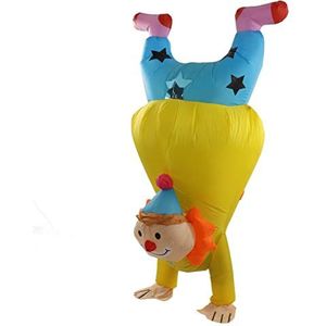 Handstand Opblaasbaar Clown Kostuum Naaiproces Volwassen Opblaasbaar Kostuum Waterdicht Voor Supermarktketen