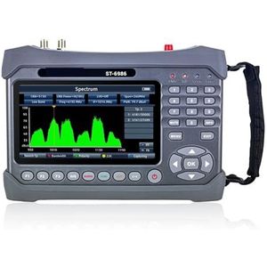 Digitale satellietzoeker ST-6986 PRO DVB-S2/S, DVB-T/T2, DVB-C ST6986 H.265 10bit meter met glasvezeltester ST 6986 voor het aanpassen van de satelliet-tv-schotel