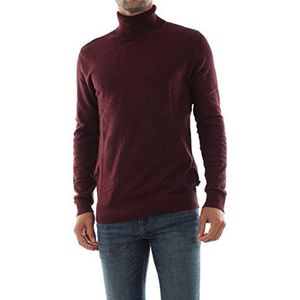 JACK & JONES heren Pullover trui Jjeemil Knit Roll Neck Noos, Rood (Port Royale Detail: Melange), XL