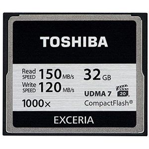 Toshiba EXCERIA CF 32 GB UDMA7 (tot 150 MB/s lezen) CompactFlash geheugenkaart