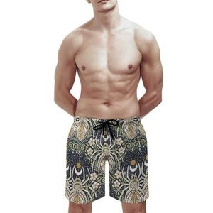 SANYJRV Mannen Hawaii Shorts, Strand Tropische Ademende Korte Broek, Stretch Trekkoord Pocket Zwembroek, Kleur 2, L