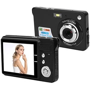 8x zoom digitale camera, 2,7 inch LCD-scherm 32GB geheugenkaart Ingebouwde microfoon Mini digitale camera 8x zoom compactcamera voor fotografie(Zwart)