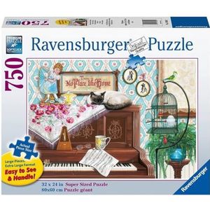 Ravensburger Grote puzzel 750 stukjes kat op de piano
