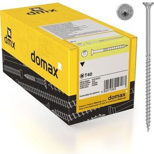 DMX - Houtschroeven Torx - spaanplaatschroeven - schroeven 6,0 x 200 - constructieschroeven - schroeven set 100 stuks - terrasschroeven - Torx set - houtbouwschroeven - verzonken kopschroeven