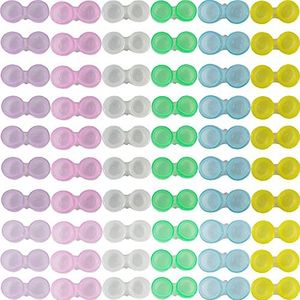YOOHUA 60PCS Kleurrijke Contact Lens Case - Bulk Ooglens Hoesjes, Houder Container Case