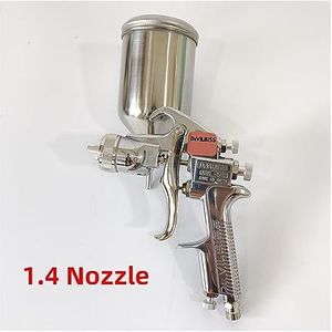 PHASZ Verfspuit A-N-E-S-T IWATA W-71 Side Pot Spuitpistool 1.0/1.3/1.5/1.8MM Nozzle Hoge Verneveling Spuitpistool (Kleur : A)