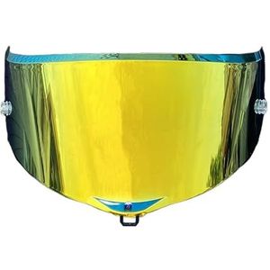 Motorhelm vizier lens, Helmvizier, gezichtsscherm anticondensfolie for AGV PI-STA GPRR PI-STA GPR Corsa-R Helmvizier voorruit (anticondensfolie)(Revo Gold-day Use Only)