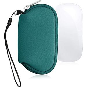 kwmobile computermuis hoes compatibel met Apple Magic Mouse 1/2 hoesje - Muis beschermhoes - Mouse case van neopreen in petrol