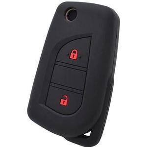 Autosleutel beschermhoes Voor Yaris Voor Aygo Voor 108 Voor C1 Siliconen Afstandsbediening Sleutelhoes Fob Shell Cover Skin Jacket Sleeve Sleutel Shell
