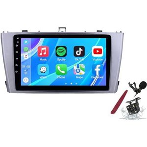 Android 14 Autoradio Sat Navi voor T-oyota Avensis (2009-2015) 9 Inch Touchscreen Multimedia Speler met Draadloze Carplay GPS Navigatie FM RDS Bluetooth 5G-WiFi SWC DSP,M100s