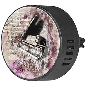 BestIdeas 2 STKS Vent Clips Auto Luchtverfrisser met Art Piano Muziekinstrument, Aromatherapie Essentiële Olie Diffuser
