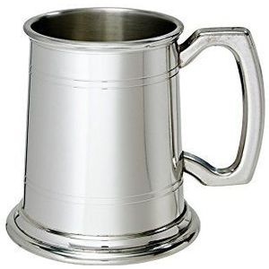 Wentworth Pewter - Half Pint Standard Double Lined Pewter Tankard, Beer Mug
