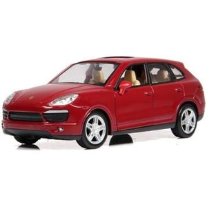 Prachtig Automodel 1:24 Legering Diecast Auto Modellen For Cayenn S Geluid En Licht Steering Schokdemper Speelgoed (Maat : Red)