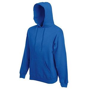 Fruit of the Loom Sweatshirt met capuchon voor heren, ondoorzichtig, royal, XXL