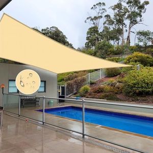 NAKAGSHI Zonnezeil, waterdicht, beige, 3 × 4 m, zonnezeil met rechthoekige ogen, uv-bescherming 95% voor tuin, balkon, terras, camping, outdoor